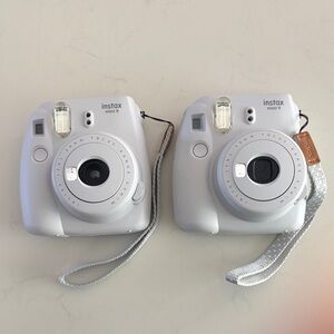 2 Instax Mini 9 Instant Cameras - Like New